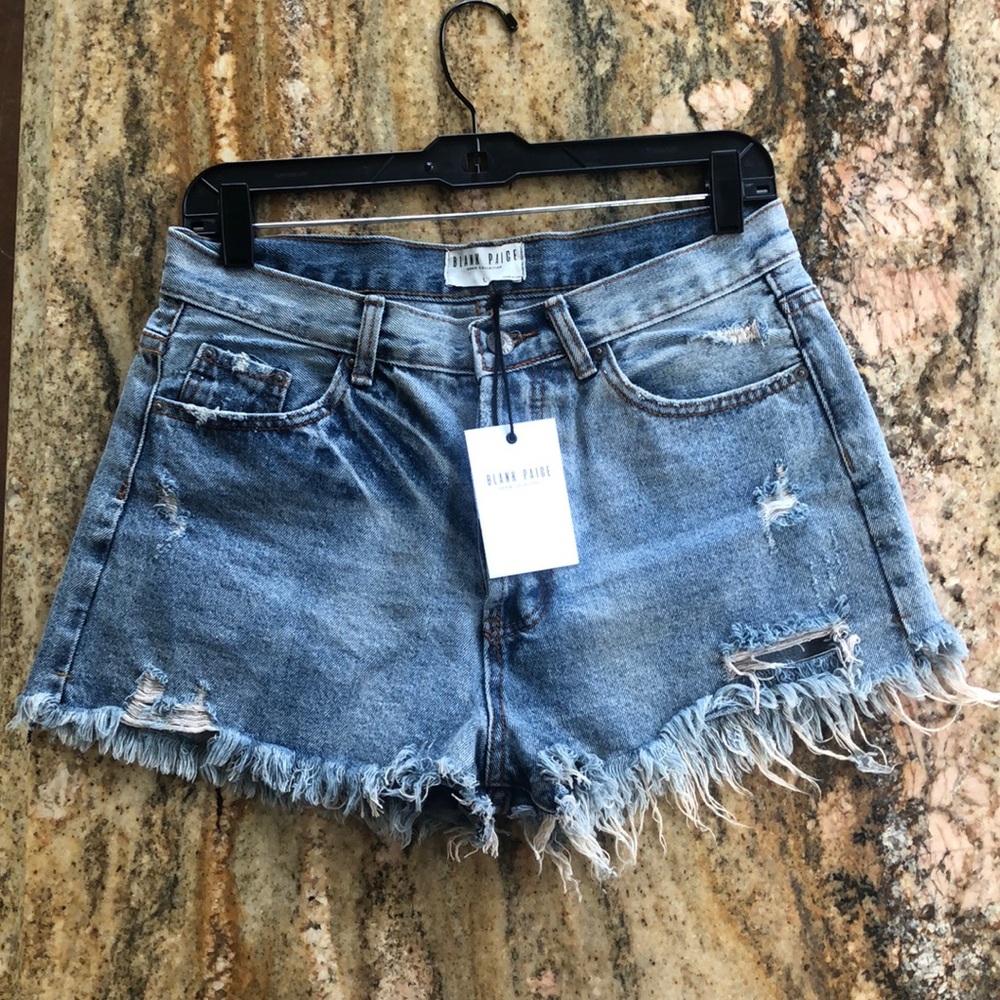 Denim cutoff shorts